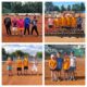 Collage aus Gruppenbildern der U9 Tennismannschaft