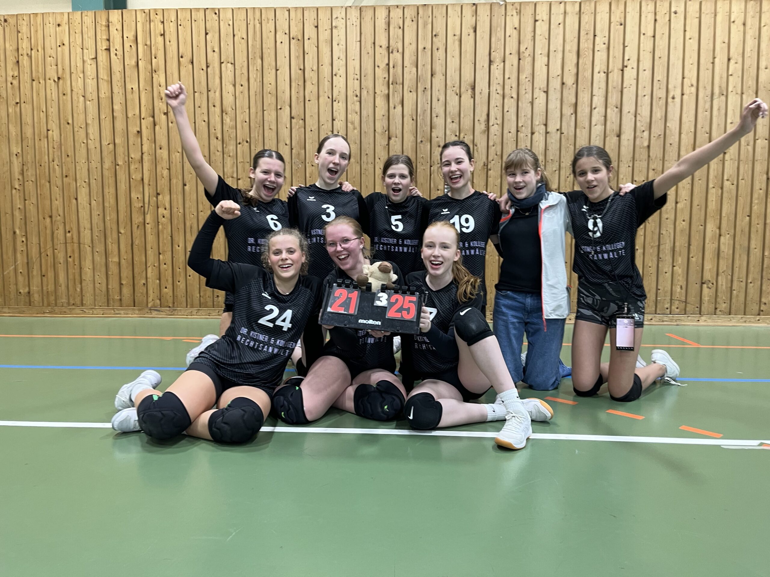 U18 Mädchen Volleyball Mannschaftsbild